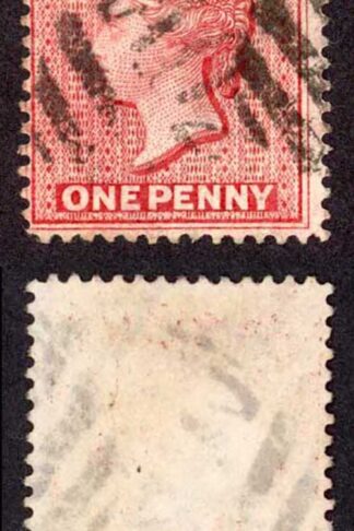 Antigua SG25 1d Carmine-red Wmk Crown CA Perf 14 Cat 3.75 Pounds