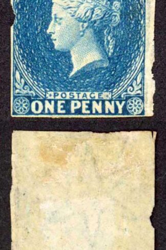 Ceylon SG2 1d Deep Turquoise Blue 3 Margins MINT (part Gum) Cat 1100 pounds