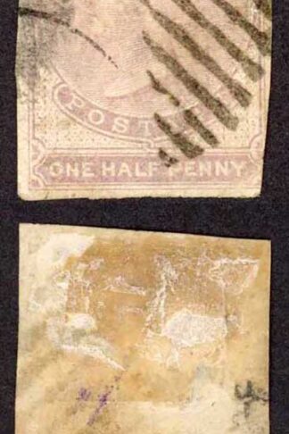 Ceylon SG17 1d Dull Mauve Used Three margins Cat 250 pounds