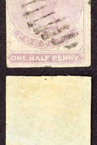 Ceylon SG16 1d Reddish Lilac (blued paper) 3 Margins (corner creases) Cat 650