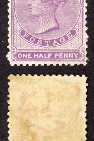 Ceylon SG48c 1/2d Mauve Wmk CC Perf 12.5 Mint (large part gum) Cat 55 Pounds