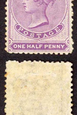 Ceylon SG48c 1/2d Mauve Wmk CC Perf 12.5 Mint (large part gum) Cat 55 Pounds