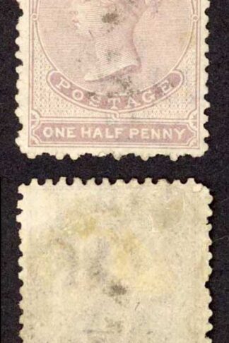 Ceylon SG48c 1/2d (faded) Wmk CC Perf 12.5 Mint (large part gum) Cat 55 Pounds
