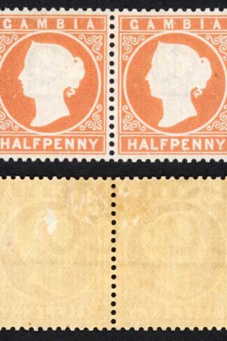 Gambia SG10B/11B 1/2d Wmk CC Upright Comb Perf 3rd printing 58500 printed M/M