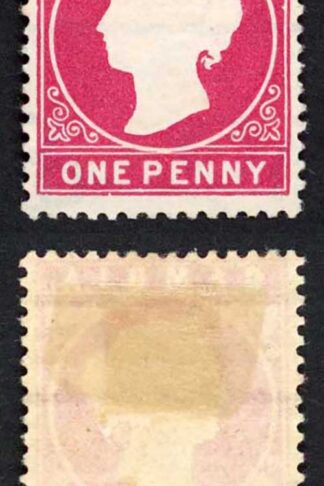 Gambia SG23/b 1d Crimson Wmk CA S/Ways no gum