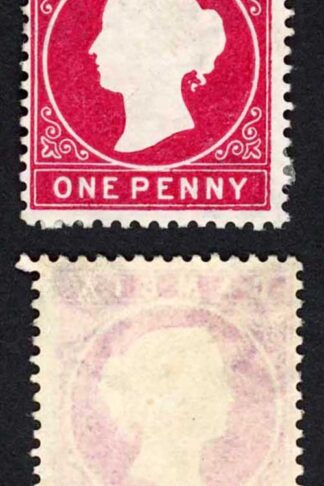 Gambia SG23/b 1d Crimson Wmk CA S/Ways M/M no gum