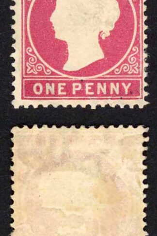 Gambia SG23/b 1d Crimson Wmk CA S/Ways M/M