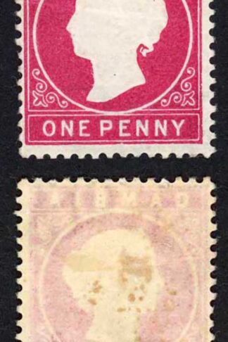 Gambia SG23/b 1d Crimson Wmk CA S/Ways M/M