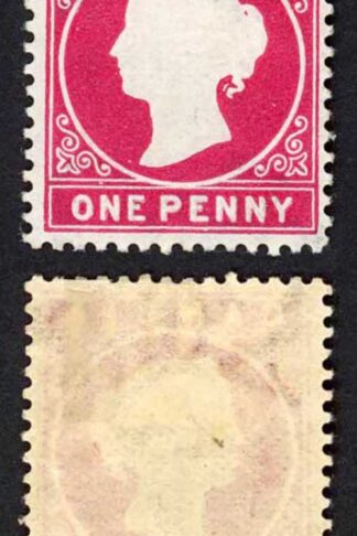 Gambia SG23/b 1d Crimson Wmk CA S/Ways M/M