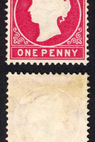 Gambia SG23/b 1d Crimson Wmk CA S/Ways M/M