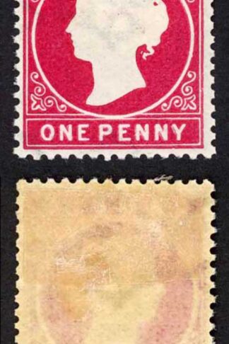 Gambia SG23/b 1d Stated to be 2nd Delivery Wmk CA S/Ways Hinge remainder