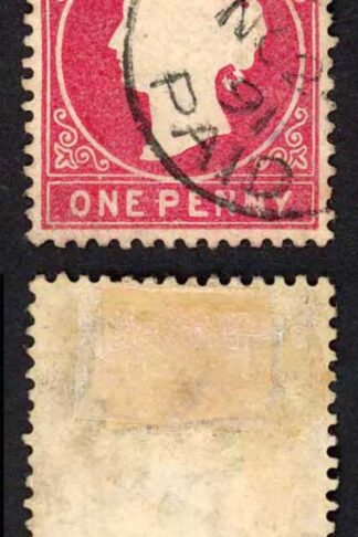 Gambia SG23/b 1d Wmk CA S/Ways Very Fine used Dated 24th Nov 1891
