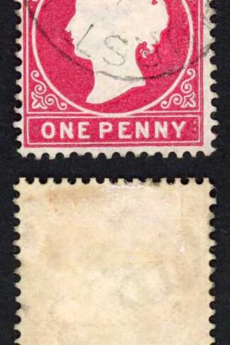 Gambia SG23/b 1d Wmk CA S/Ways Very Fine used Dated July 1892