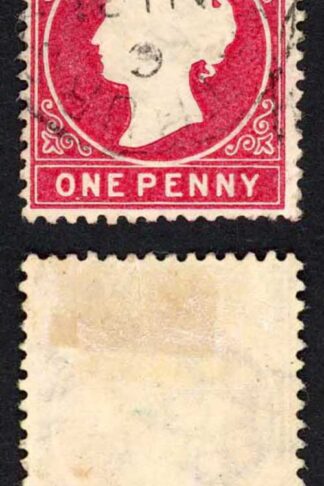Gambia SG23/b 1d Wmk CA S/Ways Very Fine used Dated 31st Aug 1893