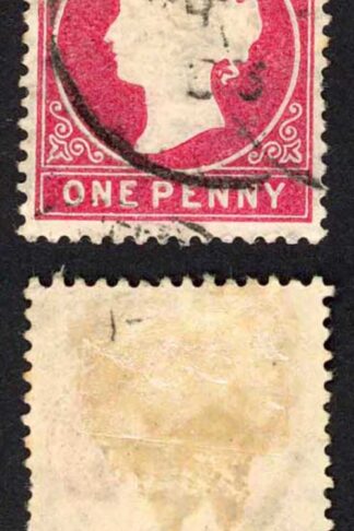 Gambia SG23/b 1d Wmk CA S/Ways Very Fine used Dated March 1893