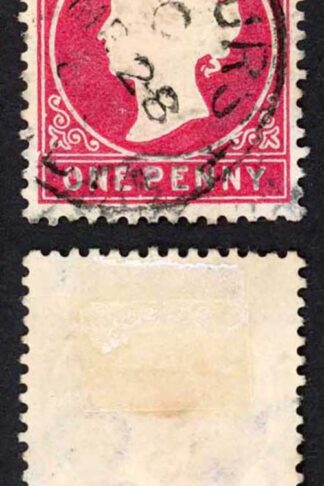 Gambia SG23/b 1d Wmk CA S/Ways Very Fine used Dated 28th March 1893