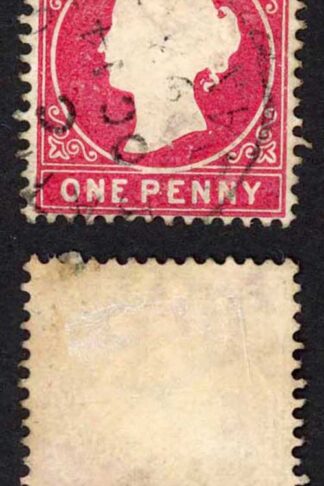 Gambia SG23/b 1d Wmk CA S/Ways Very Fine used Dated 14th Oct 1893