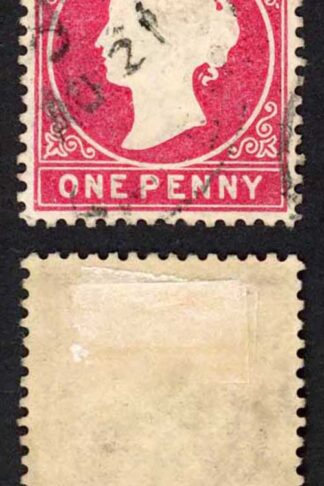 Gambia SG23/b 1d Wmk CA S/Ways Very Fine used Dated 21st Nov