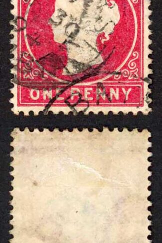 Gambia SG23/b 1d Wmk CA S/Ways Very Fine used Dated 30th Dec 1894