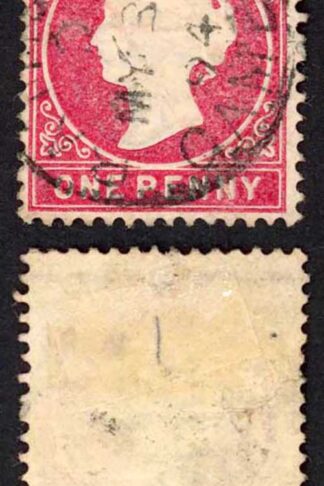 Gambia SG23/b 1d Wmk CA S/Ways Very Fine used Dated 31st May 1894