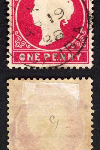 Gambia SG23/b 1d Wmk CA S/Ways Very Fine used Dated 19 April 1898 CTO