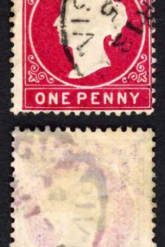 Gambia SG23/b 1d Wmk CA S/Ways Very Fine used Dated 7th June 1895
