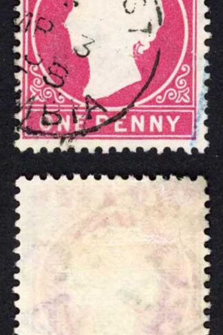 Gambia SG23/b 1d Wmk CA S/Ways Very Fine used Dated 3rd March 1898