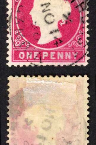Gambia SG23/b 1d Wmk CA S/Ways Very Fine used Dated 14th Nov 1898
