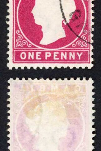 Gambia SG23/b 1d Wmk CA S/Ways Fine used