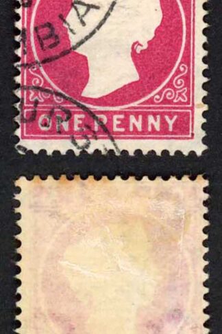 Gambia SG23/b 1d Wmk CA S/Ways Fine used
