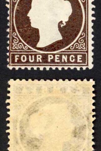 Gambia SG30/1 4d Stated to be 2nd Delivery 15150 printed Wmk CA S/Ways M/M