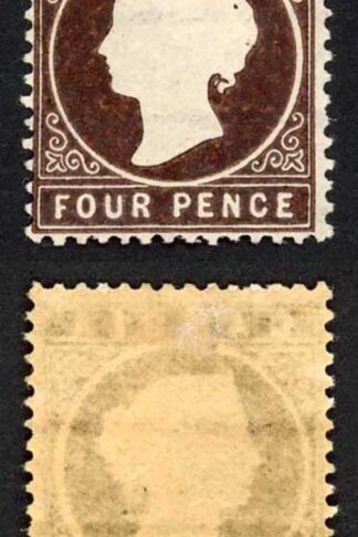 Gambia SG30/1 4d Stated to be 2nd Delivery 15150 printed Wmk CA S/Ways M/M