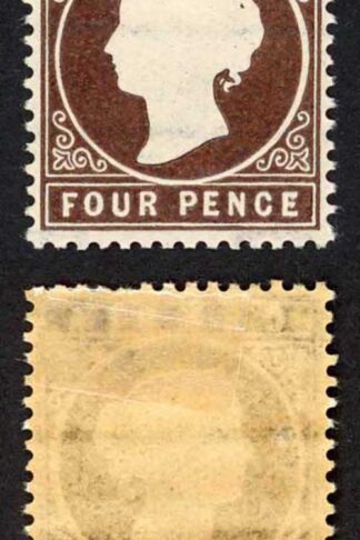 Gambia SG30/1 4d Stated to be 3rd Delivery 7500 printed Wmk CA S/Ways