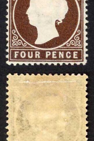 Gambia SG30/1 4d Stated to be 3rd Delivery 7500 printed Wmk CA S/Ways