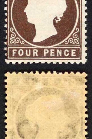 Gambia SG30/1 4d Stated to be 3rd Delivery 7500 printed Wmk CA S/Ways