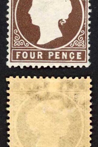 Gambia SG30/1 4d Stated to be 4th Delivery 30600 printed Wmk CA S/Ways