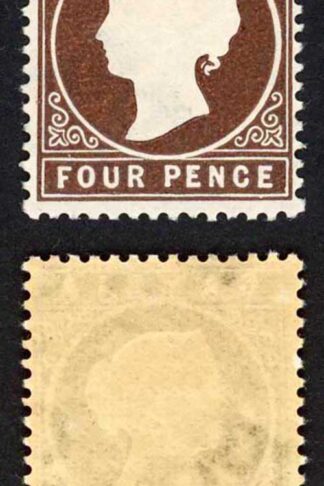 Gambia SG30/1 4d Stated to be 4th Delivery 30600 printed Wmk CA S/Ways