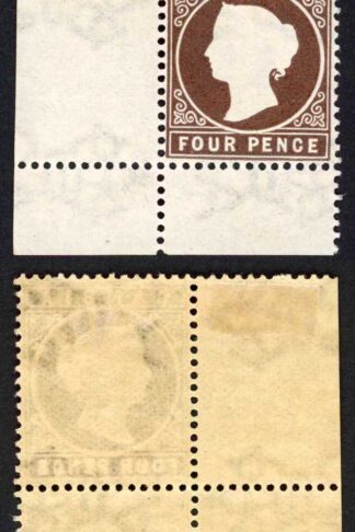 Gambia SG30/1 4d Stated to be 4th Delivery 30600 printed Wmk CA S/Ways