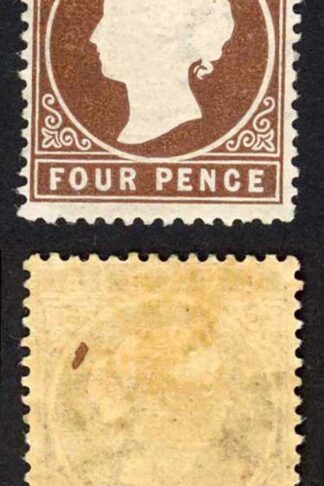 Gambia SG30/1 4d Stated to be 5th Delivery 44850 printed Wmk CA S/Ways