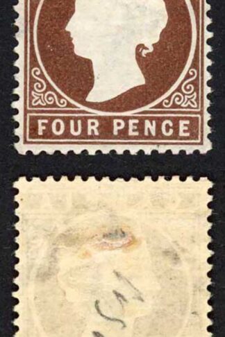 Gambia SG30/1 4d Stated to be 5th Delivery 44850 printed Wmk CA S/Ways