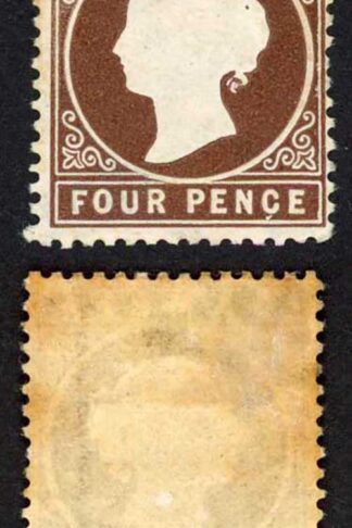 Gambia SG30/1 4d Stated to be 5th Delivery 44850 printed Wmk CA S/Ways tone spo