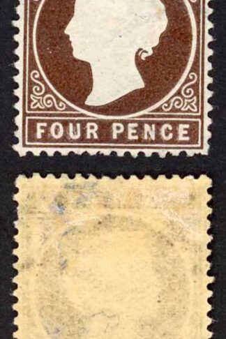 Gambia SG30/1 4d Wmk CA S/Ways Misplaced embossing