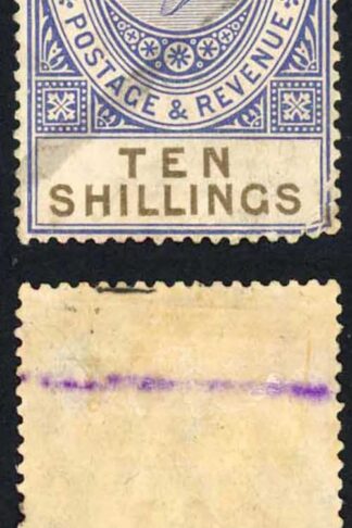 Gibraltar SG106 10/- Colour Change (Corner fault) Cat 80 pounds