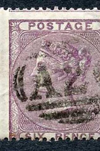 SG69 6d Deep Lilac Wmk emblems (light bend) Cat 175 pounds