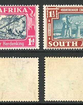 South Africa SG80/1 1938 Voortrekker fine M/M Cat 21.50 pounds