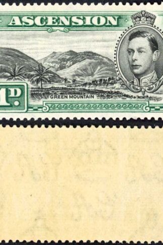 Ascension SG39 1d black and green U/M (lightly toned gum) Cat 45 Pounds