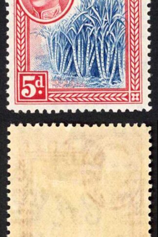 Fiji SG258 KGVI 5d Blue and Scarlet M/M Cat 42 Pounds