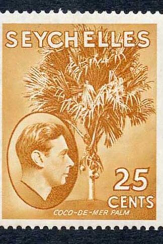 Seychelles SG141 25c Brown-ochre M/M Cat 50 Pounds
