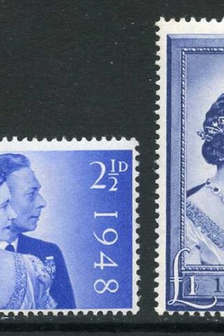 SG493-494 1948 Silver Wedding U/M Cat 40.35 Pounds