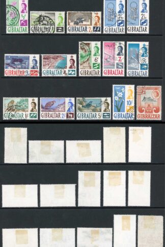 Gibraltar SG160/73 1960 Set of 14 fine used Cat 60 Pounds